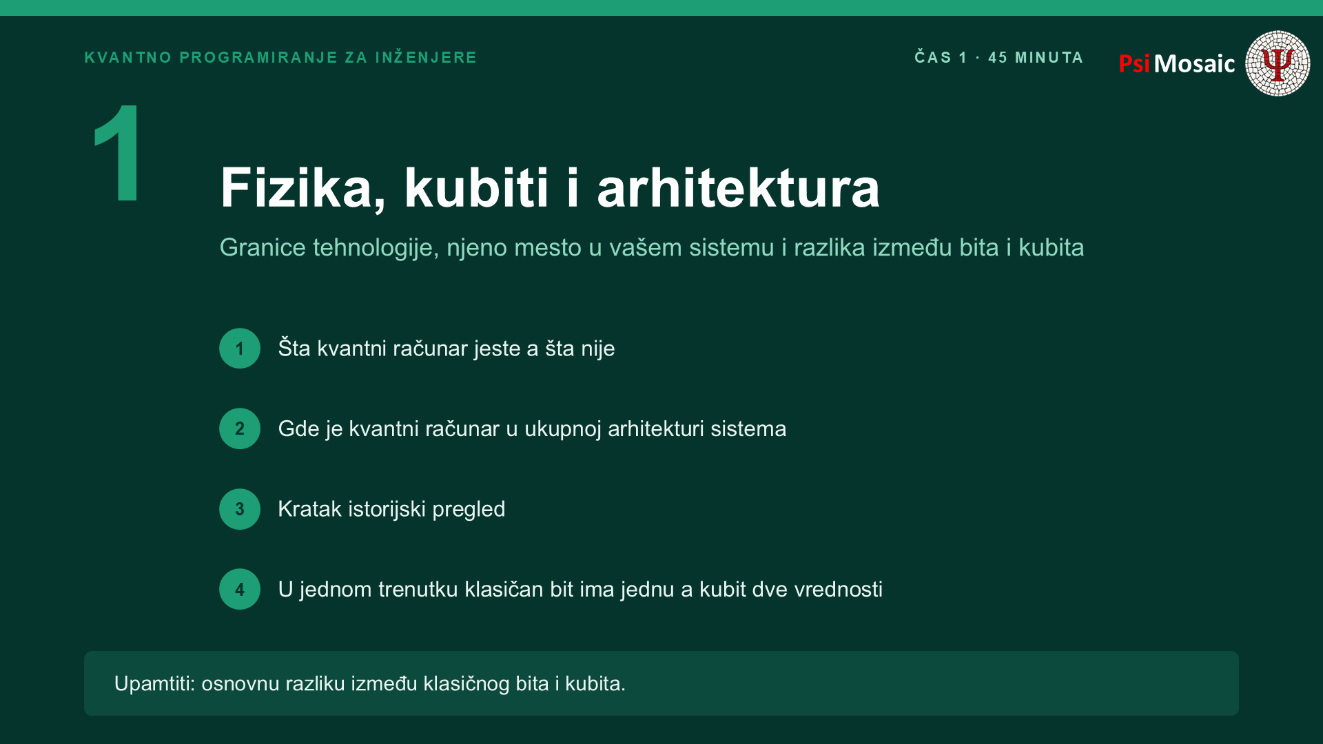 Plan prvog časa