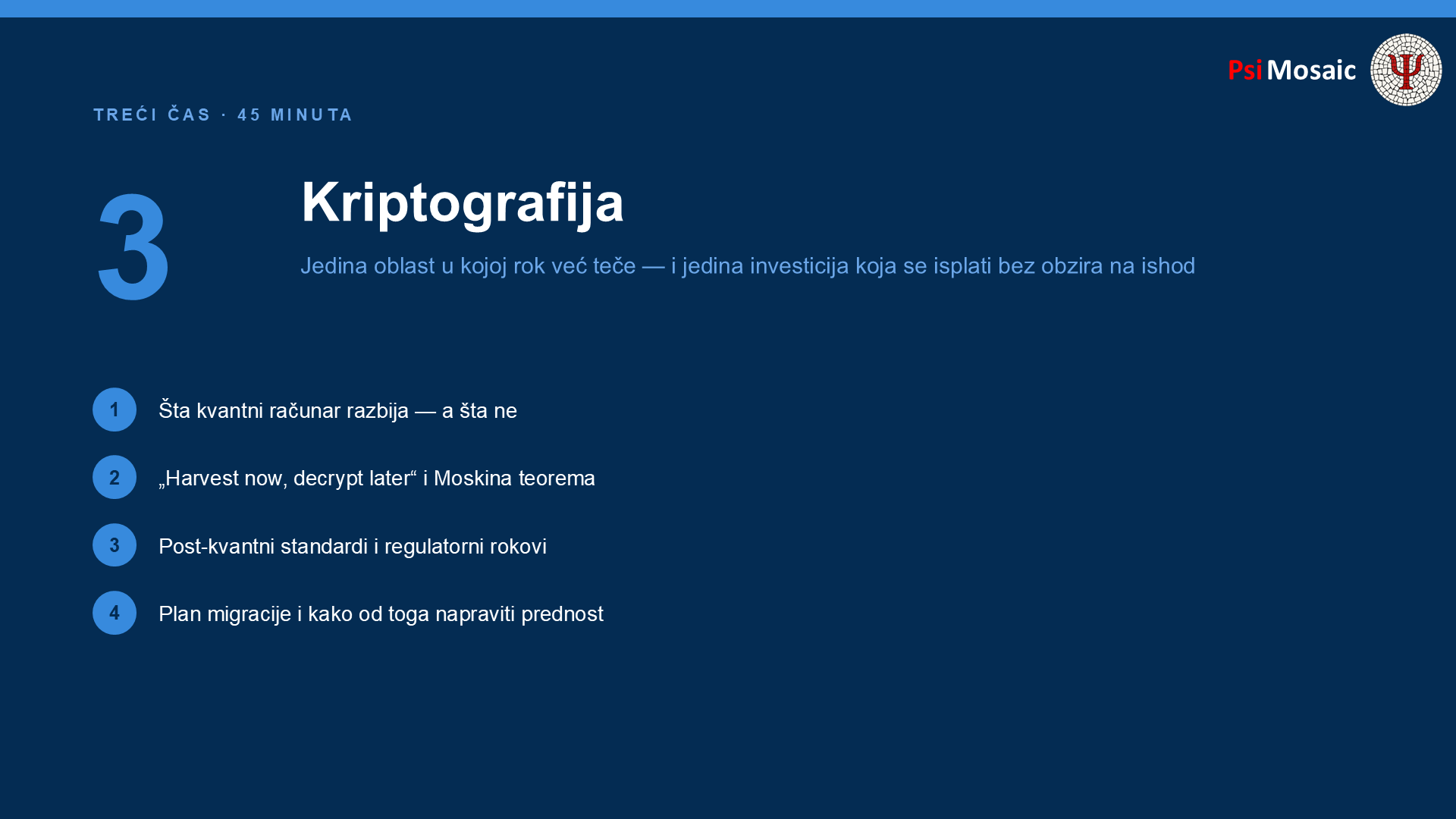 Plan trećeg časa