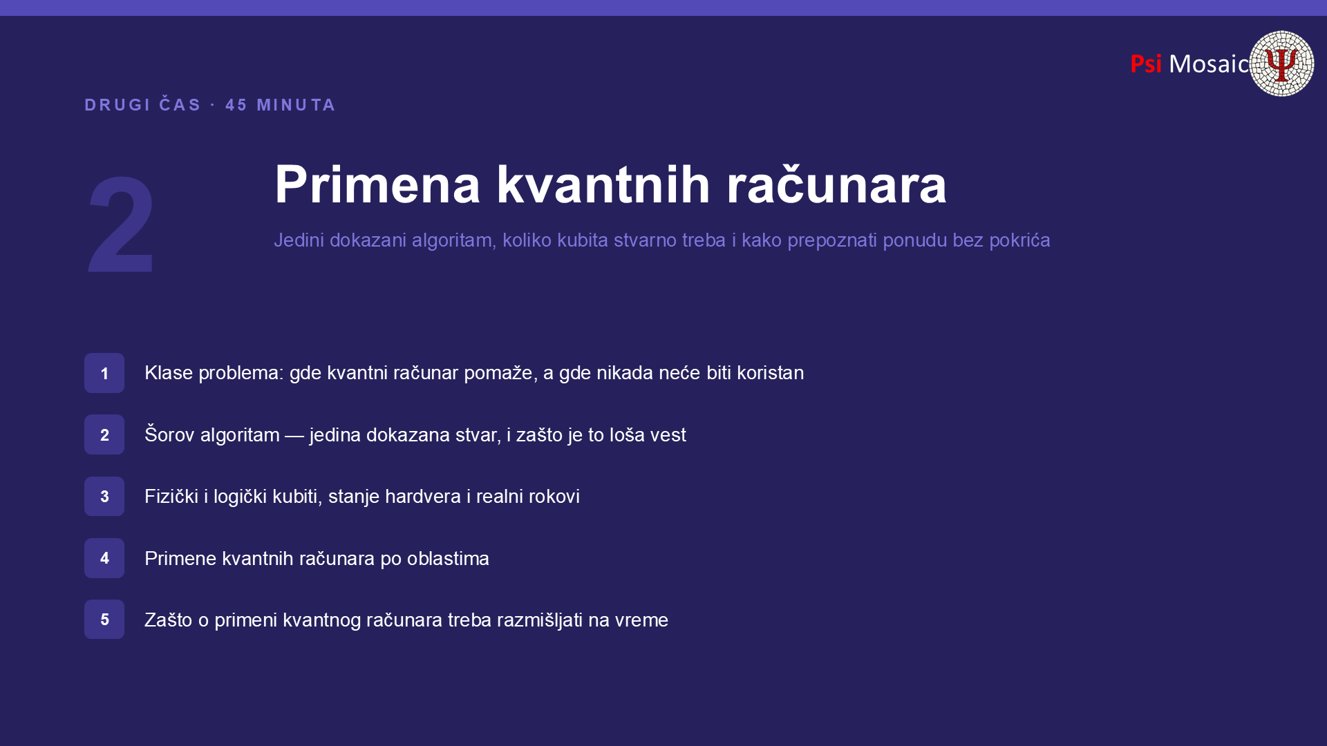 Plan drugog časa